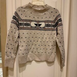 Crewcuts Cream and Gray Knit Sweater
